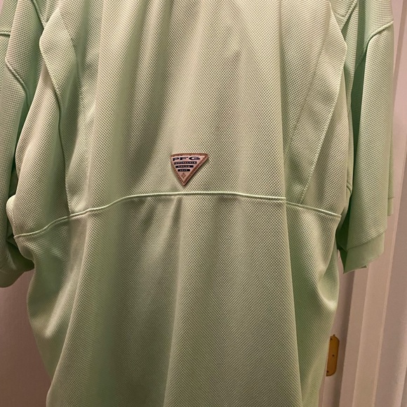 Mens Columbia Brand PFG shirt Green - Picture 4 of 7